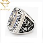 Custom Sports Team Championship Rings Silver Football Champions Ring With Your