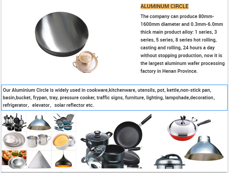 Bakeware HO 3003 Grade Aluminum Round Plate , Deep Drawing Aluminium Circles