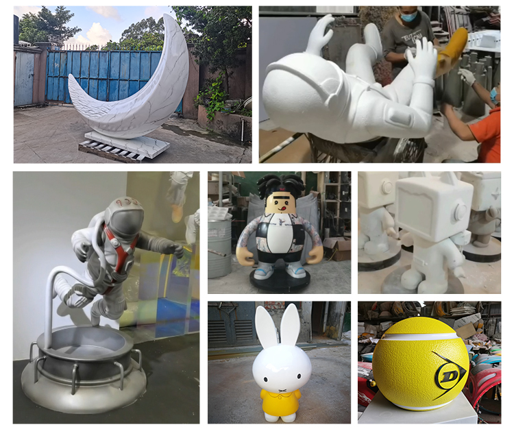 Custom Large Dessert Sculptures Storefront Decor Visual Merchandising Mall Decor Fibreglass Ice Cream Shop Display Statues