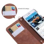 Brown Iphone 6 6s Wallet Case Harris Tweed Premium Fabrics 4.7 Inch