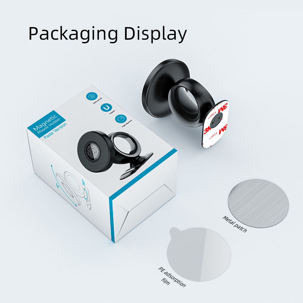 Mirror Magnetic 360 Magnetic Car Phone Holders OEM ODM with 3M Adhesive Paste