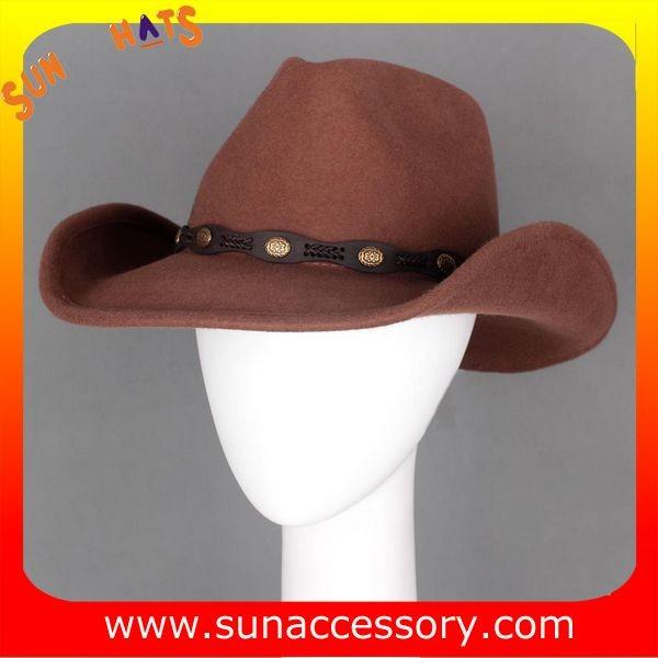 4940554 Sun Accessory customized winner fashion 100% wool felt cowboy hats,