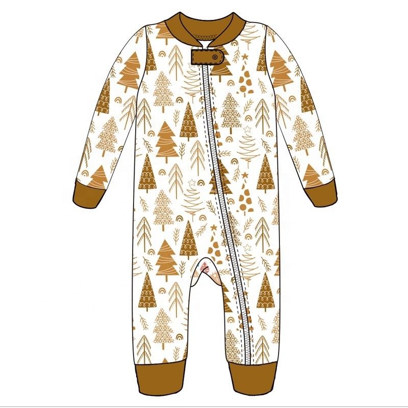 2023 Custom Christmas Baby Infant Romper Dress baby girls boys clothes set for Christmas