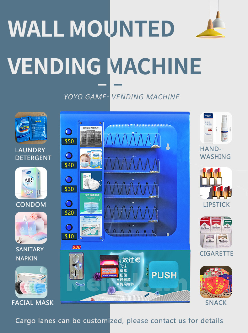 Small Vending Machine Thailand Export Source Laundry Detergent Wall-Mounted Coin-Operated Commercial Self-Service