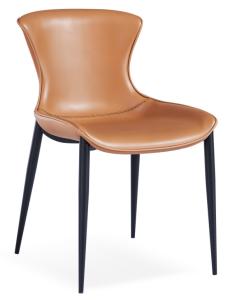 Quality 48CM Leather Painted Dining Room Chairs With Metal Frame wholesale