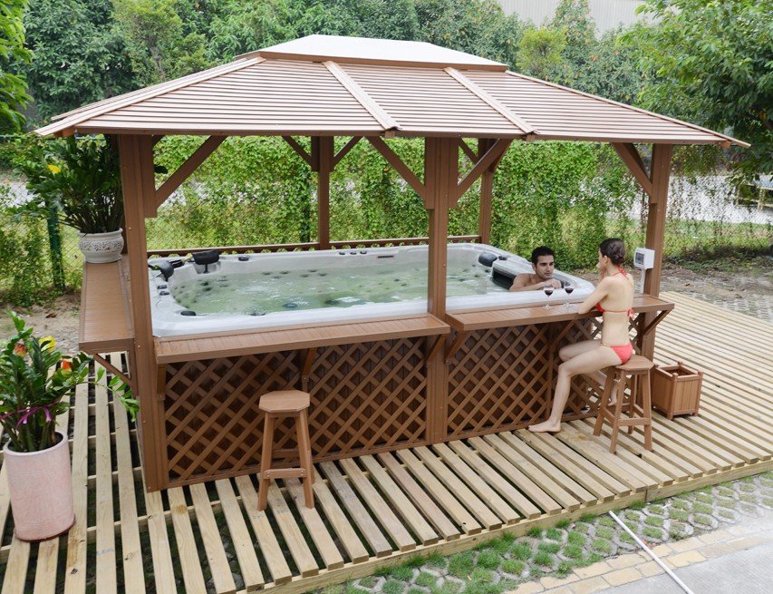 3.5m Hotel Spa Outdoor Whirlpool Swimming Spa Pool For 8 Person