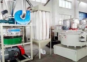 Quality Recycled Material PE Pulverizer Automatic Double Shaft With Suction Device wholesale