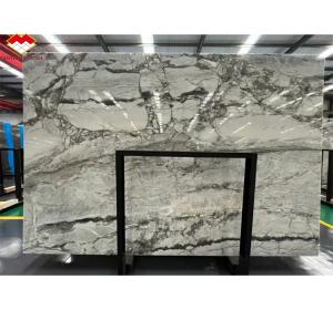 Quality Brazil Calacatta Grey Marble Fish Belly Gray Marble for Hotel Anti Slip Stairs Design wholesale