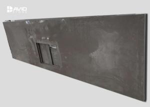 Quality Prefabricated Gray Quartz Kitchen Countertops Non Porous Crack Resistant wholesale