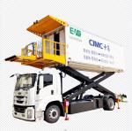 Electric Catering Vehicle Airport Truck Served To Boarding Flight Passengers