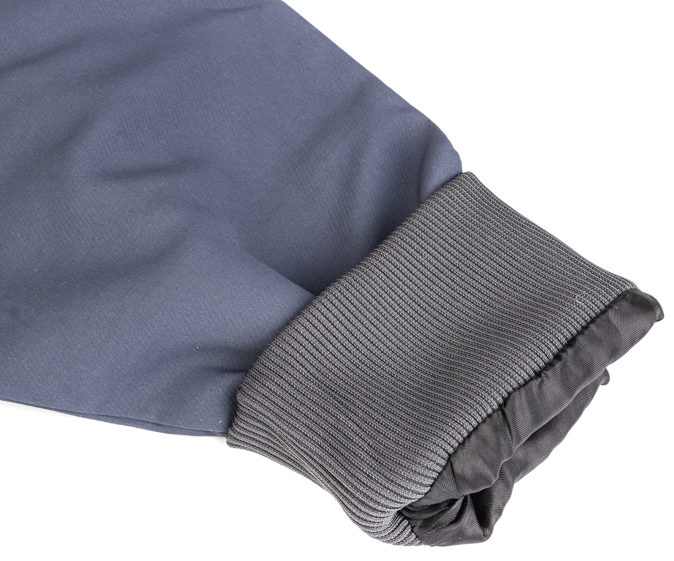 Blue Long Sleeve 115gsm Mens Zipper Jacket With Side Pockets