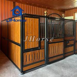 Quality Galvanized Steel Custom Build Bamboo Horse Stable Planks Stall Fronts wholesale