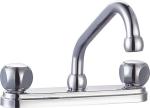 360 Degree Swivel Chrome 2 Handle Kitchen Faucet OEM ODM