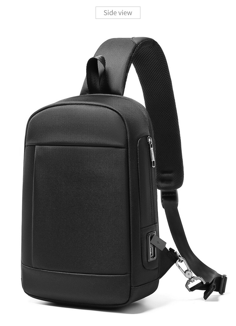 New custom logo Shoulder bag multifunctional waterproof anti theft chest bag men sling bag