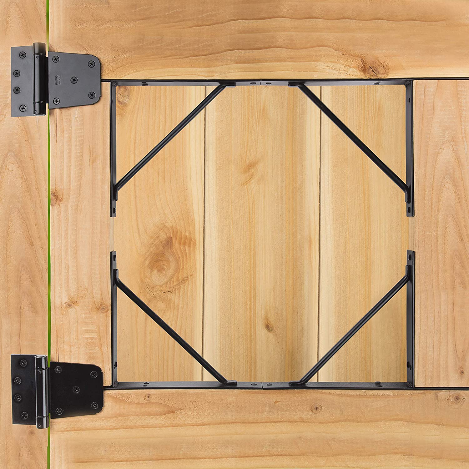 Triangle Bracket No Sag Kit Ideal for Garage Shed Driveway Corral Gates and Wood Windows