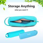 Small Circular Silicone Women'S Cosmetics Storage Bag Pen Tube Shaped Storage