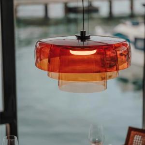 Quality Nordic Simple Colorful Glass Restaurant Pendant Lamps For Bar Living Dining Room Hanging Light(WH-AP-557) wholesale