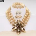 New fashion African Beads Jewelry Sets Senegal/ghana Wedding Handmade Jewelry