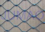 Blue Flexible Stainless Steel Cable Net , Soft Stainless Steel Rope Mesh