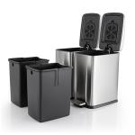 Fingerprint Proof 20L Dual Compartment Trash Can