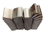 Permanent Neodymium Motor Magnets NiCuNi Coating Bright Silver Color