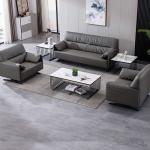 Executive Office Furniture Manufacturers Customization Three Seat Leather Sofa
