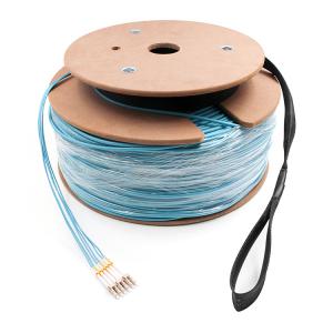 Quality LC To LC 6 Strand Multimode OM3 OFNR Breakout Cable 3.0mm Aqua wholesale
