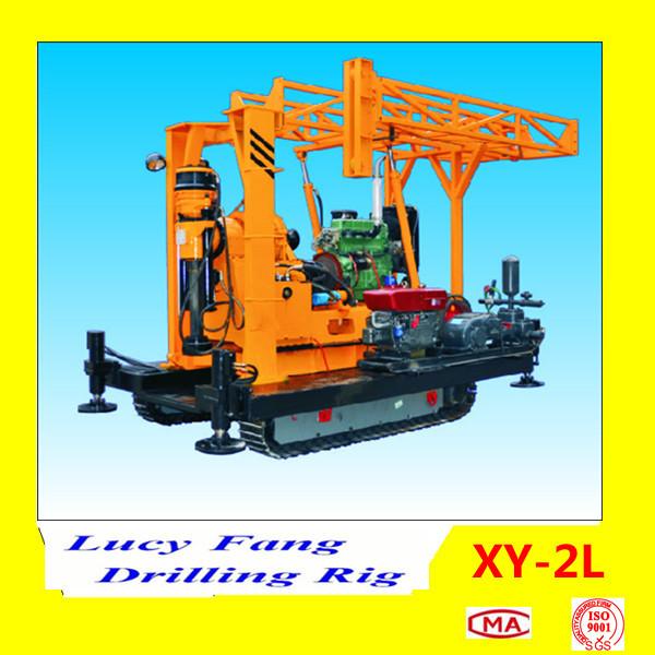 Cheap Hot Sale XY-2L Crawler Mounted Portable Diamond Core Drilling Rig With Wireline System for sale