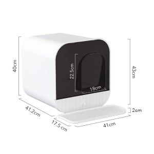 Quality PP PMMA Enclosed Automatic Self Cleaning Litter Box for kitty rabbits 12kg wholesale