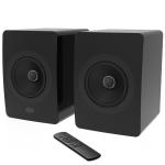 Powered Bookshelf Bluetooth TWS Speakers Wireless Wooden Cabinet HiFi Stereo