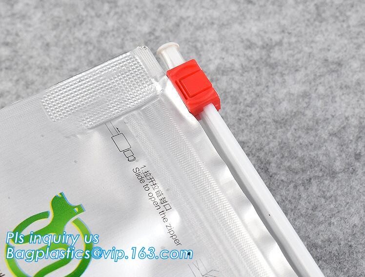 slider zipper flat bottom pet food bag, 5kg large quad seal pouch,flat bottom top quality resealable dog food packaging