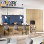 European Style Birch Wood Wall Hanging Kitchen Cabinet for Modular Kitchen