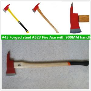 Quality A623 forged steel materials Painted surface 900mm length handle good price Fire Axe wholesale