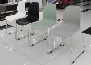 Quality Gray Black Plastic Dining Chairs PP Polypropylene Stacking wholesale