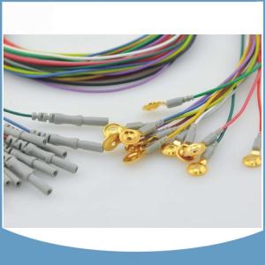 Quality 2018 New Trend Medical EEG Cup Cable EEEG Gold Electrodes For Brain Wave Electric Activity wholesale