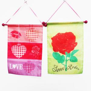 Quality Holiday Valentine Flag Banner Heart and Rose wholesale