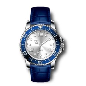Quality Sunray Dial Leather Strap Wrist Watch 5BAR Waterproof Luminous Mens wholesale