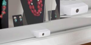 Quality Sliding Lock Type Smart Cabinet Lock White Color For Glass / Metal Doors wholesale