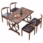 Commercial Modern Metal Dining Chairs , Dining Table Chairs Metal Legs