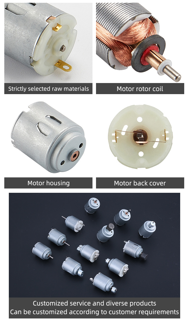 Faradyi Customized Hot Sale Low Current 2.7V 3V Micro Dc Vibration Motor