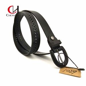 Quality Multicolor Soft Leather Black Belt Womens Antiwear Cowhide Material wholesale