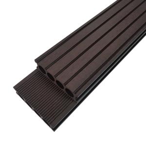 Quality Anti Slip 140*25mm Round Hollow Wood Plastic Composite Decking wholesale