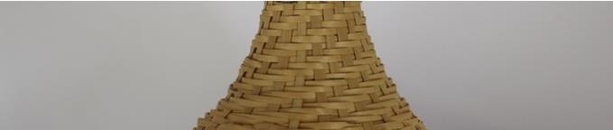 Hat shape lighting bamboo lamp decoration rattan pendant lamps for shop club