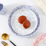 LFGB Savall Round Plain Ceramic Splash Plate For Restaurant