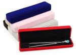 Logo Stamping Velvet Jewelry Gift Boxes Satin Compartment Jewelry Flocked Box