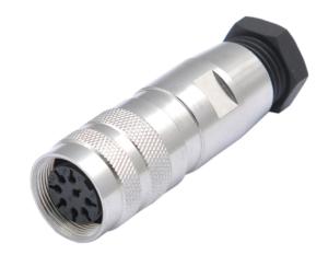 Quality Electric Cable 8 pin straight angle threaded coupling infrastructure Waterproof Cable Connector wholesale