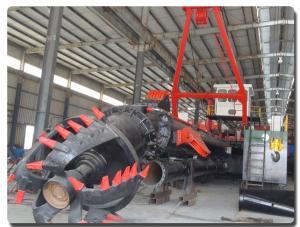 Quality 600 mm 1050 cbm/h Hydraulic Dredge Equipment with Anchor Boom and Spud Carriage wholesale