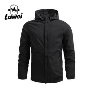 Quality Lightweight Windproof Full Sleeve Quick Dry Outdoor Utility Shell Men's Hooded Windproof Outdoor Sports Jacket wholesale
