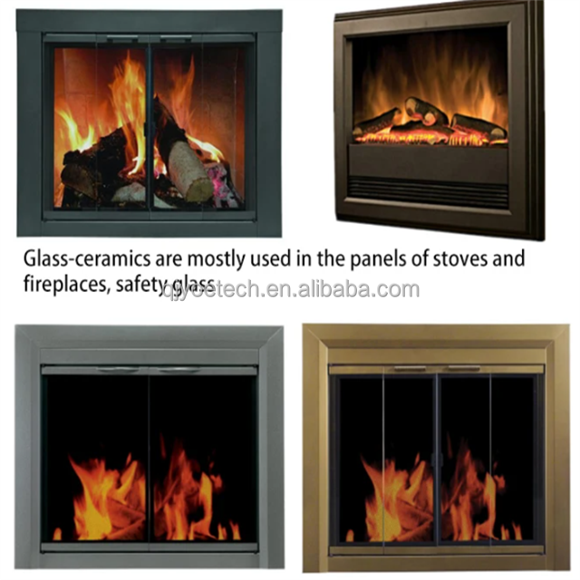 Black and White Ceramic Glass Sheet for Infrared Electric Cooker 3mm-12mm Thickness