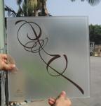 Acid Etched Tempered Glass Door Thermal Stability Withstand 250℃